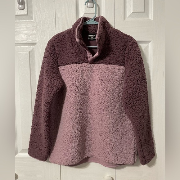 32 Degrees NWT Women's Sherpa Mock-Neck Sweatshirt Jacket size Medium - Picture 3 of 8